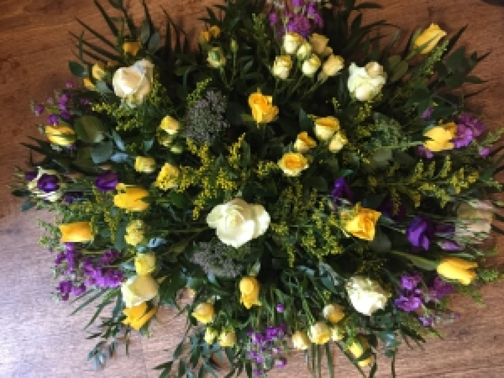 Country Garden Casket top